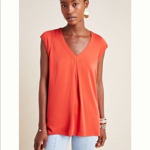 Maeve Ally Cupro Tunic -orange